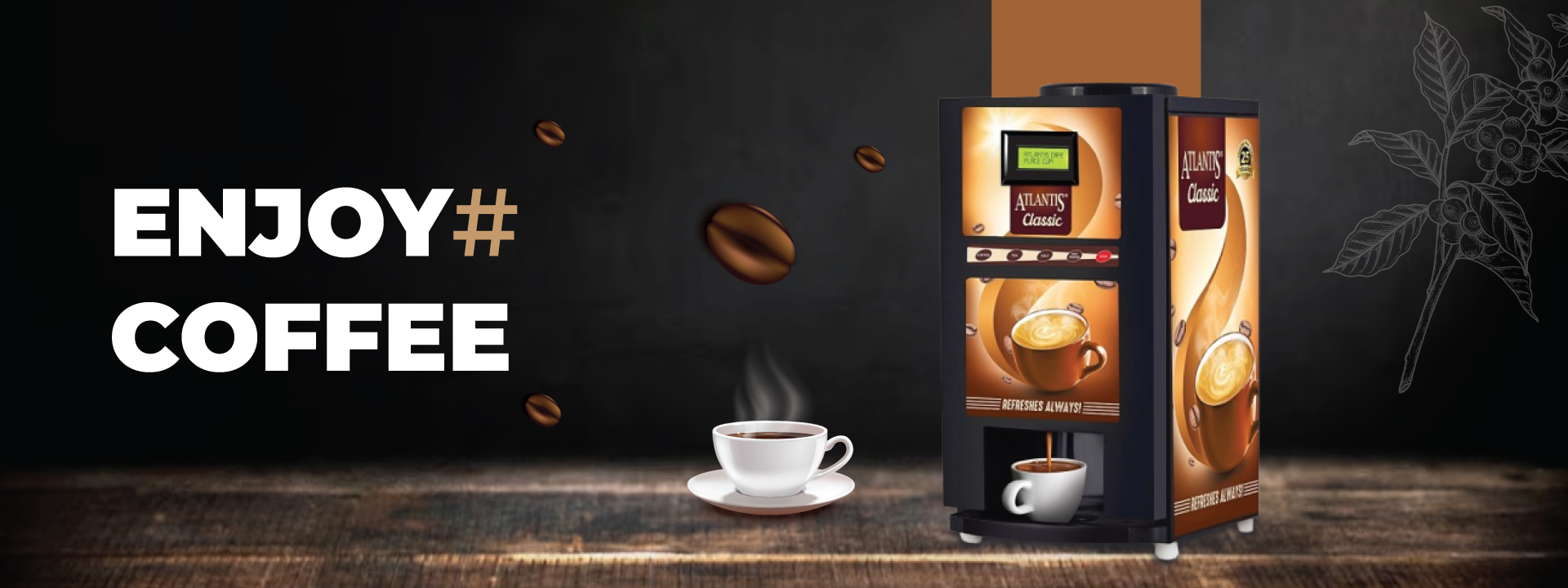 Atlantis Classic 2 Lane Tea and Coffee Machine Price in India